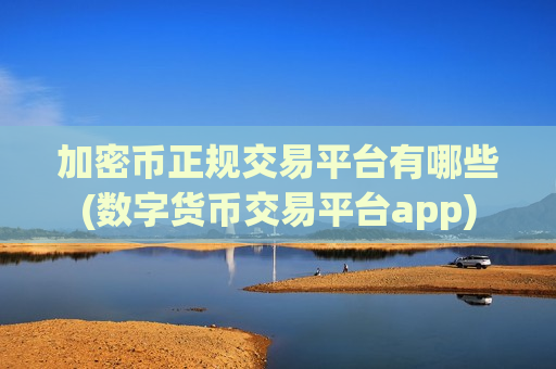 加密币正规交易平台有哪些(数字货币交易平台app)