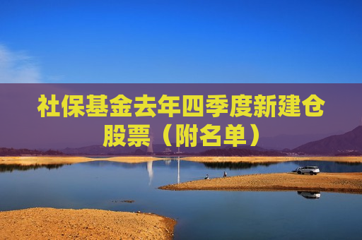 社保基金去年四季度新建仓股票（附名单）