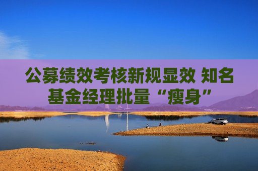 公募绩效考核新规显效 知名基金经理批量“瘦身”
