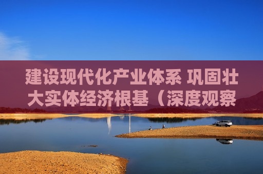 建设现代化产业体系 巩固壮大实体经济根基（深度观察）