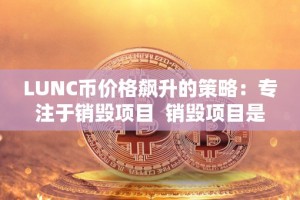 LUNC币价格飙升的策略：专注于销毁项目 销毁项目是LUNC币价格飙升的有效策略