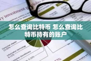 怎么查询比特币 怎么查询比特币持有的账户