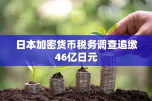日本加密货币税务调查追缴46亿日元