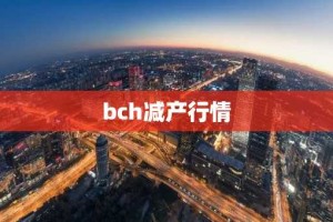 bch减产行情