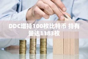 DDC增持100枚比特币 持有量达1183枚