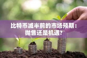 比特币减半前的市场预期：抛售还是机遇?