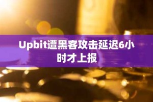 Upbit遭黑客攻击延迟6小时才上报