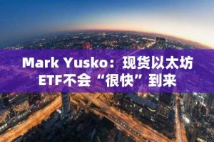 Mark Yusko：现货以太坊ETF不会“很快”到来