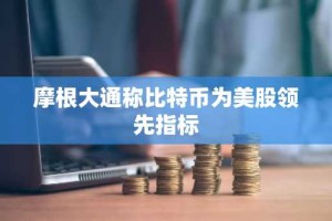 摩根大通称比特币为美股领先指标