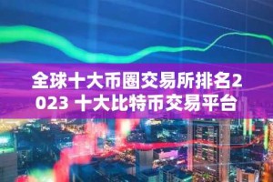 全球十大币圈交易所排名2023 十大比特币交易平台