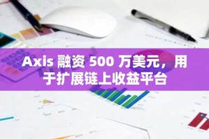 Axis 融资 500 万美元，用于扩展链上收益平台