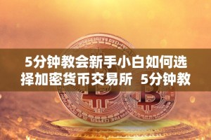 5分钟教会新手小白如何选择加密货币交易所 5分钟教会新手小白如何选择加密货币交易所及加密货币交易所怎么运作