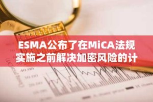 ESMA公布了在MiCA法规实施之前解决加密风险的计划