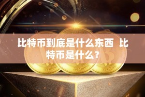 比特币到底是什么东西 比特币是什么？