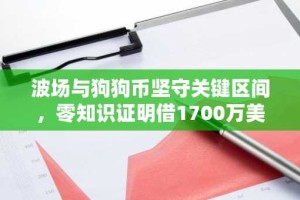 波场与狗狗币坚守关键区间，零知识证明借1700万美元硬件部署引关注