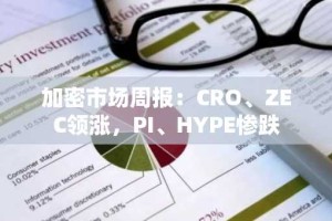 加密市场周报：CRO、ZEC领涨，PI、HYPE惨跌
