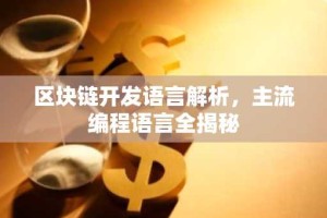 区块链开发语言解析，主流编程语言全揭秘