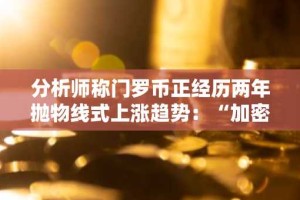 分析师称门罗币正经历两年抛物线式上涨趋势：“加密货币领域最佳图表”
