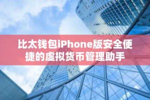 比太钱包iPhone版安全便捷的虚拟货币管理助手