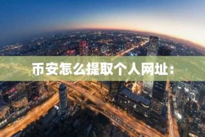 币安怎么提取个人网址：