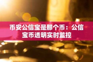 币安公信宝是那个币：公信宝币透明实时监控
