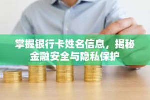 掌握银行卡姓名信息，揭秘金融安全与隐私保护