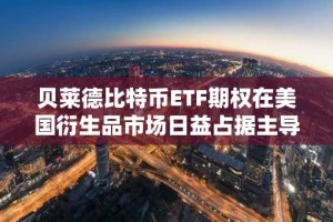 贝莱德比特币ETF期权在美国衍生品市场日益占据主导地位