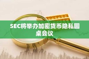 SEC将举办加密货币隐私圆桌会议