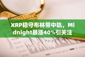 XRP稳守布林带中轨，Midnight暴涨40%引关注