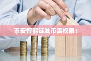 币安智能链发币丢权限：