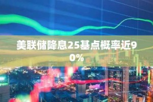 美联储降息25基点概率近90%