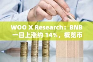 WOO X Research：BNB 一日上涨约 14%，概览币安近期扶持了哪些“自家”项目