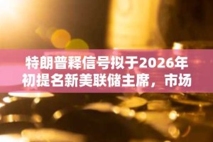 特朗普释信号拟于2026年初提名新美联储主席，市场热议升温