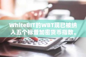 WhiteBIT的WBT现已被纳入五个标普加密货币指数。