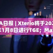 PA日报 | Xterio将于2025年1月8日进行TGE；Matrixport称2025年比特币牛市可能面临多种潜在风险因素