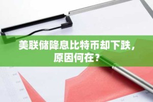 美联储降息比特币却下跌，原因何在？